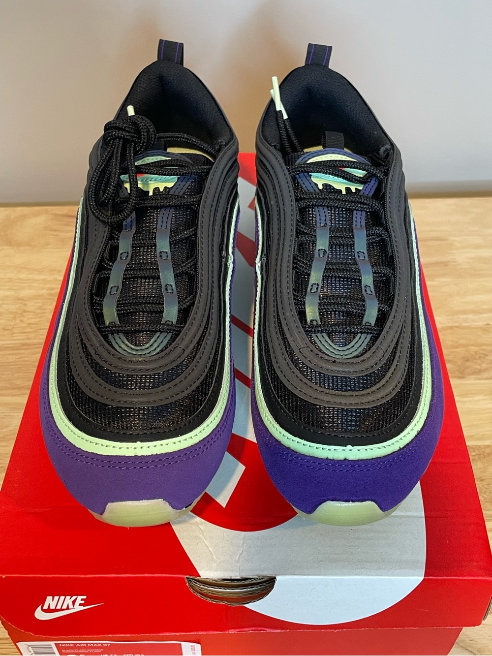 Nike Air Max 97 “Black/Purple Pulse/Crimson” (Style DC1500-001) NIB - 8.5